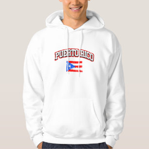 Puerto Rico Vintage Flag Hoodie