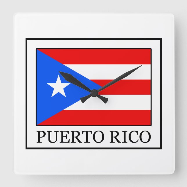 Puerto Rico wall clock (Front)