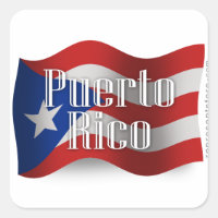 Puerto Rico Waving Flag
