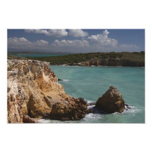 Puerto Rico, West Coast, Cabo Rojo, coastline 2 Photo Print