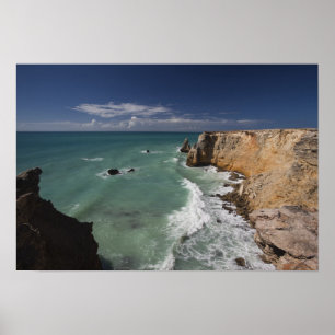 Puerto Rico, West Coast, Cabo Rojo, coastline 2 Poster