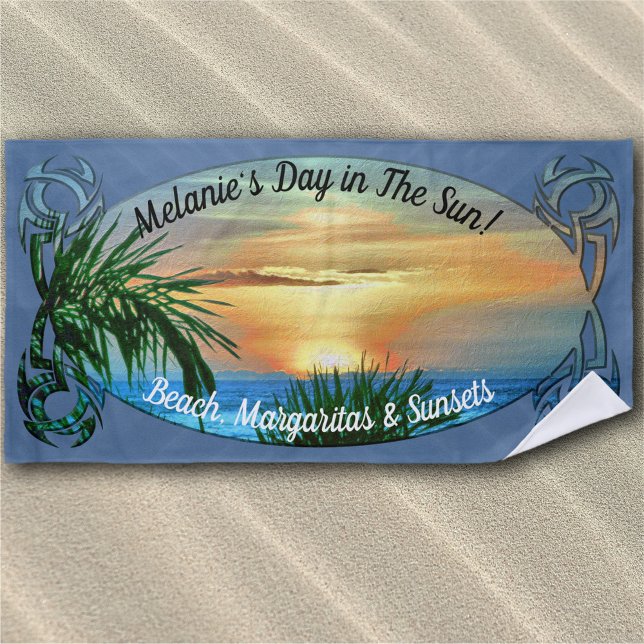 Puerto Sunset 1557 Beach Towel (Creator Uploaded)