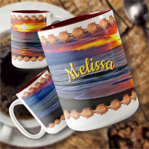 Puerto Sunset 1739 Two-Tone Coffee Mug