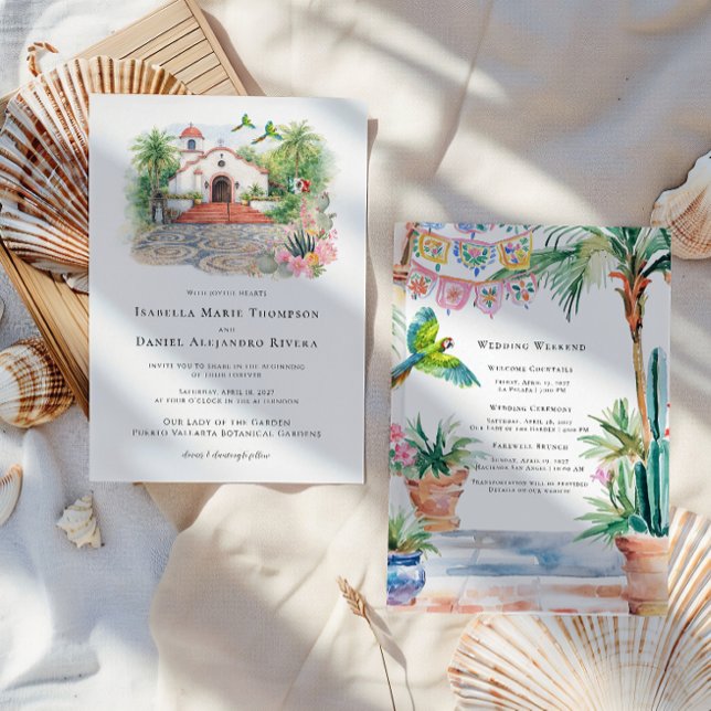 Puerto Vallarta Chapel Wedding Invitation (Creator Uploaded)