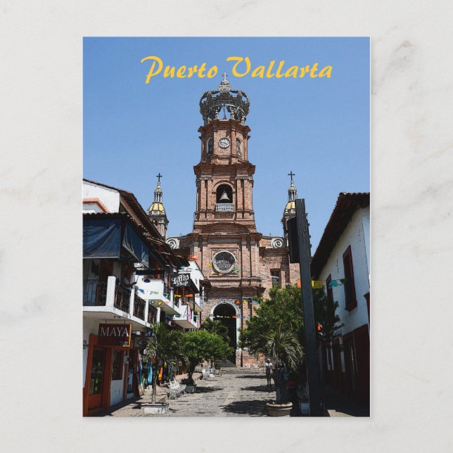 Puerto Vallarta Church Postcard (Front)
