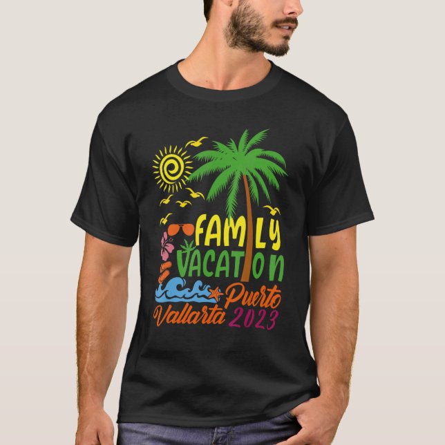 Puerto Vallarta Matching Vacation 2023 Mexico Souv T-Shirt (Front)