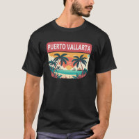 Puerto Vallarta Mexico Retro Emblem