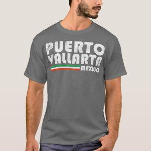 Puerto Vallarta Mexico Vintage Distressed Retro Tr T-Shirt
