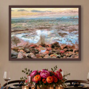 Puerto Vallarta Rocky Shore 0742 Art Print