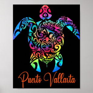 Puerto Vallarta Sea Turtle Family Vacation Summer  Poster