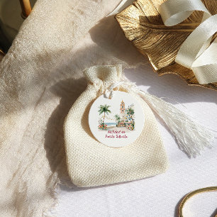 Puerto Vallarta   Tropical Christmas Gift Tag