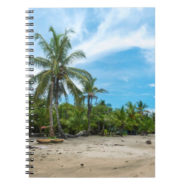 Puerto Viejo Beach Spiral Notebook (Front)