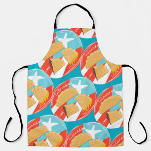 Puertorico Empanadas Spanish Hand Drawn Apron