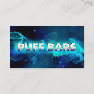Puff Bar Vape Blue And Black Business Card