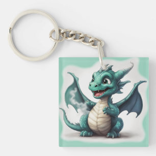 Puff The Little Magic Dragon Key Ring