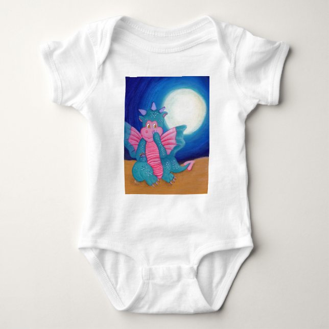 Puff The Magic Dragon Baby Bodysuit (Front)