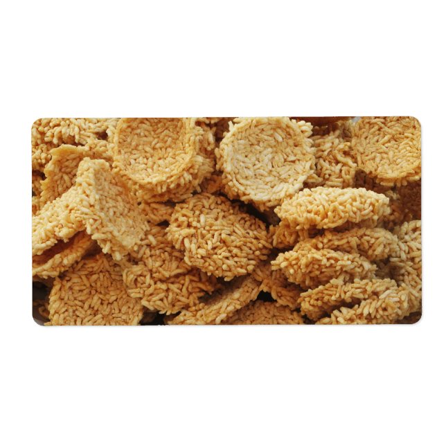 Puffed Rice Cakes ~ Asian Sweets Desserts Food (Front)