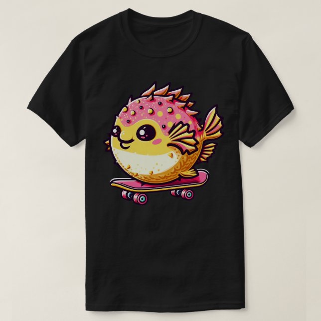 Puffer Fish 3 T-Shirt (Design Front)