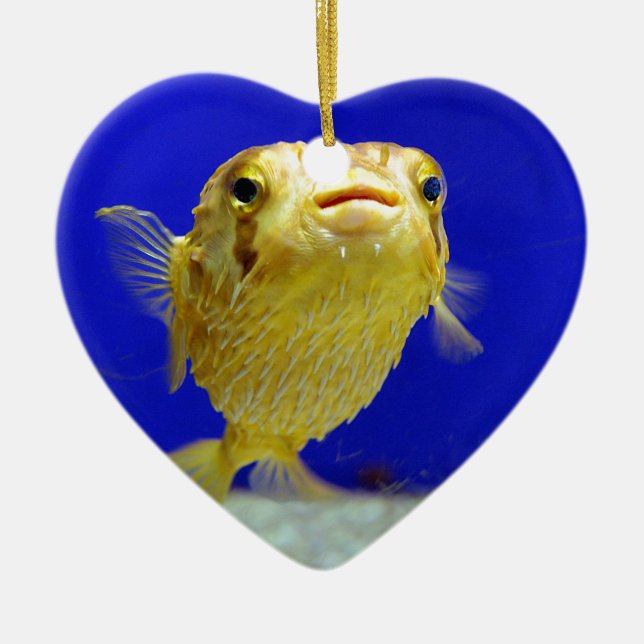 Puffer Fish Ceramic Tree Decoration (Front)