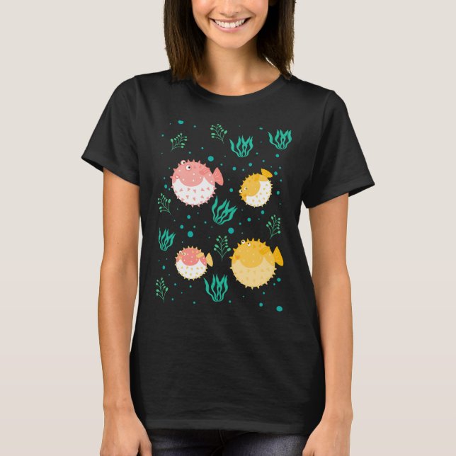 Puffer Fish Family T-Shirt (Front)