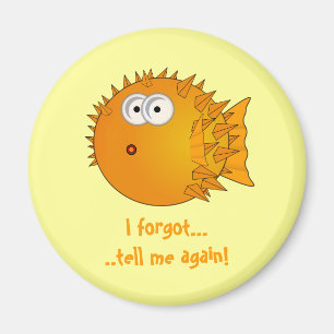 Puffer fish - funny sayings magnet