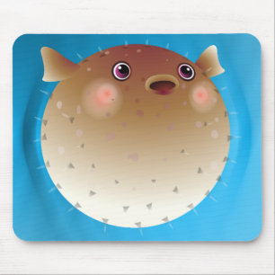 Puffer fish mouse pad