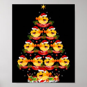 Puffer Fish Xmas Lighting Santa Puffer Fish Christ Poster