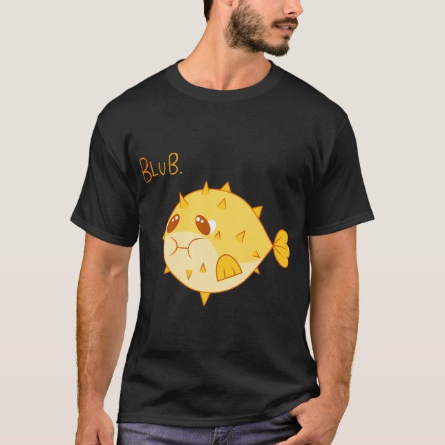 Pufferfish â€˜Blubâ€™ Design T-Shirt (Front)