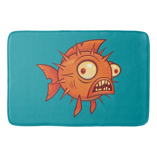 Pufferfish Bath Mat (Front)