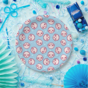 Pufferfish paper plate