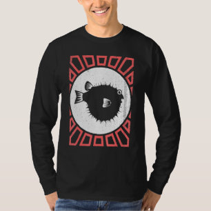 Pufferfish Vintage Retro Style Animal T-Shirt