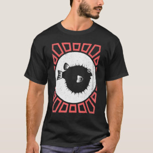 Pufferfish Vintage Retro Style Animal T-Shirt