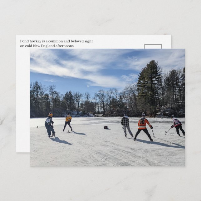 Puffers Pond Hockey Postcard (Front/Back)