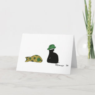 Puffie and Muffie St. Patrick's Day Card