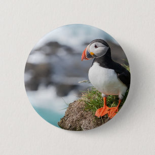 Puffin 6 Cm Round Badge
