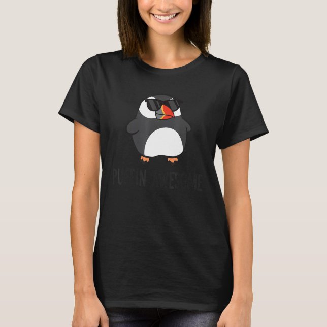 Puffin Awesome Sea Bird Puffins T-Shirt (Front)