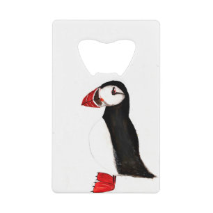 Puffin bird cute Funny watercolor Atlantic Arctic