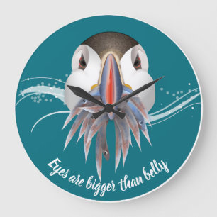 Puffin Bird Large Clock