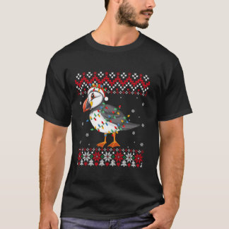 Puffin Bird Santa Hat Men Women Kids Ugly Christma T-Shirt