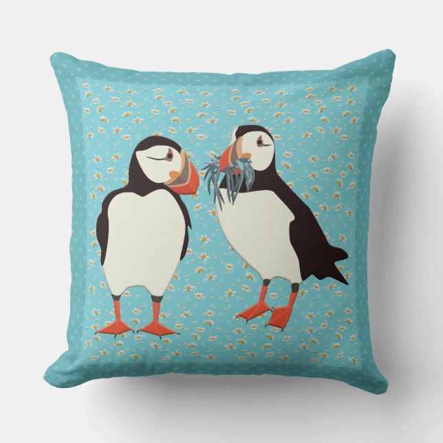 Puffin Cushion (Front)