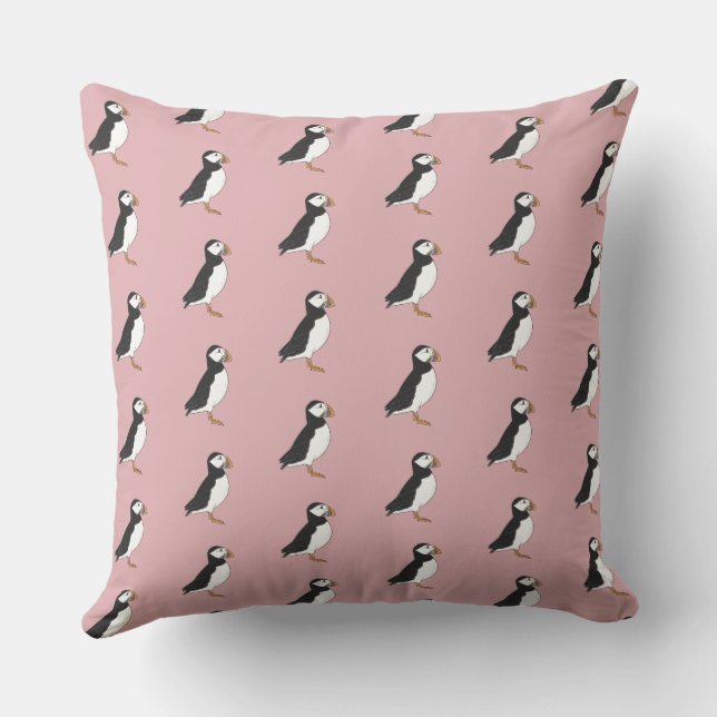 Puffin Cushion (Back)