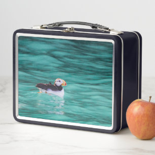 Puffin In Resurrection Bay, Alaska Metal Lunch Box