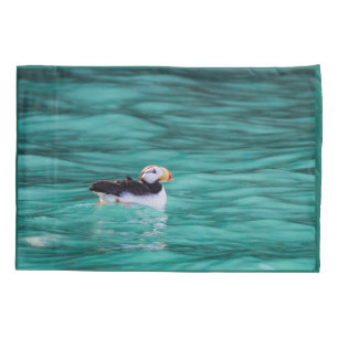 Puffin In Resurrection Bay, Alaska Pillowcase