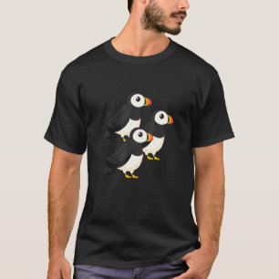 Puffin Nordic Bird Iceland Cute Beak Birdwatcher B T-Shirt