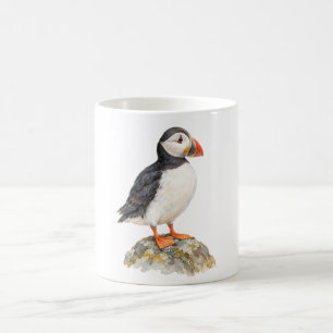 Puffin on a Rock Coffee Mug
