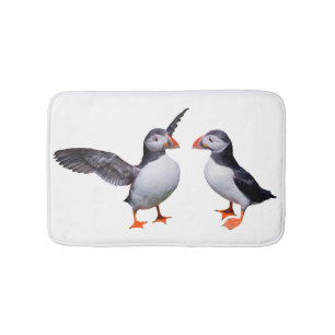 Puffin Pals Bath Mat (Choose Your Colour)