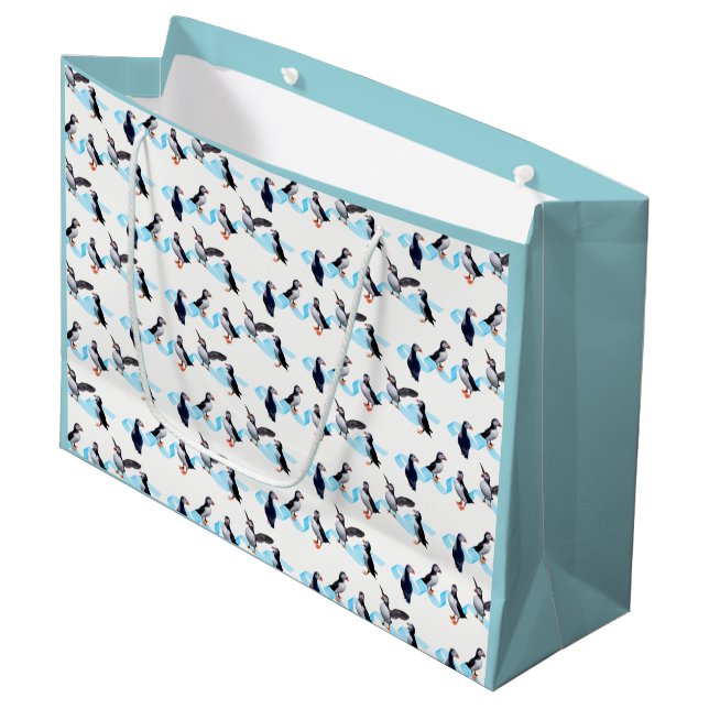 Puffin Party Gift Bag (Front Angled)