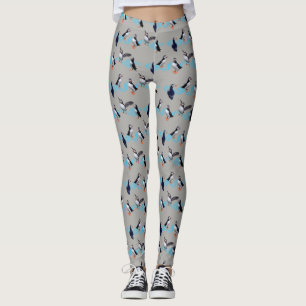 Puffin Party Leggings (Grey)