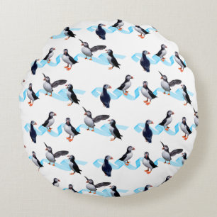 Puffin Party Pillow (choose colour)