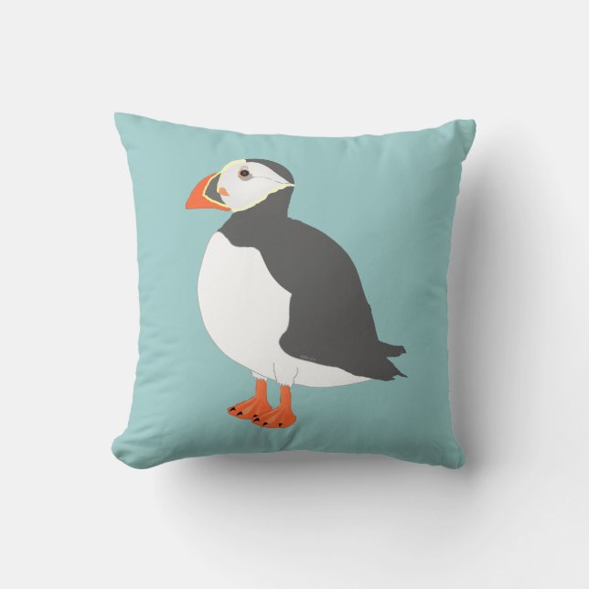 Puffin Pillow (Front)